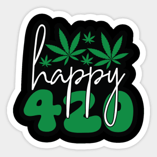 Happy 420 Sticker